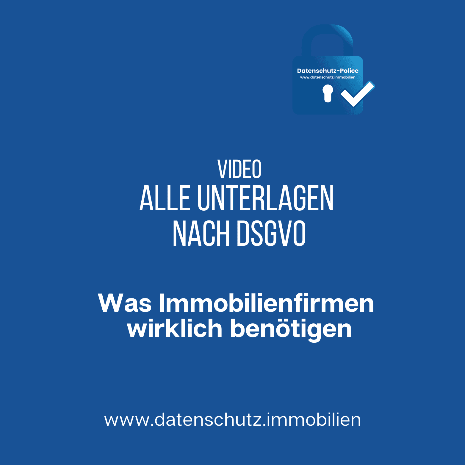 Webinar Unterlagen DSGVO