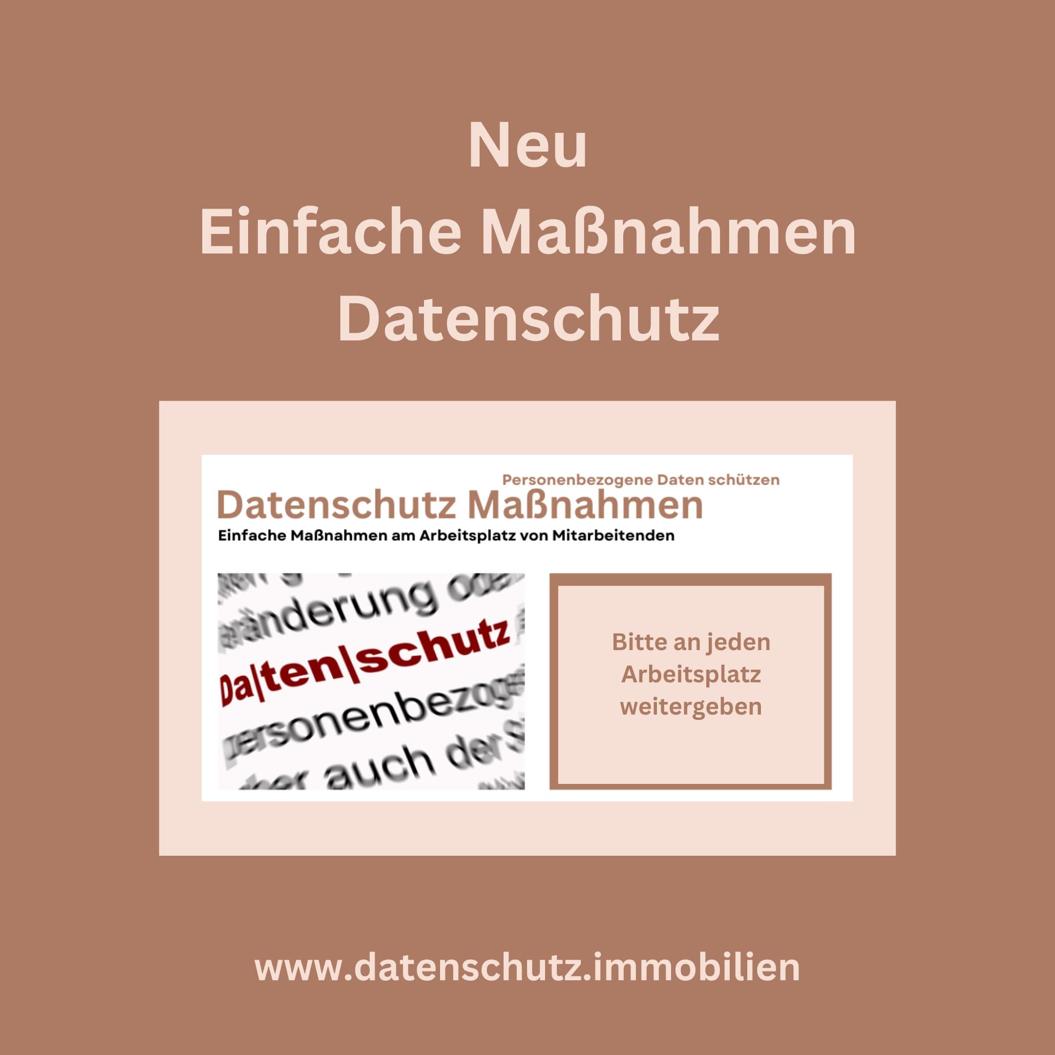 einfache Maßnahmen Datenschutz