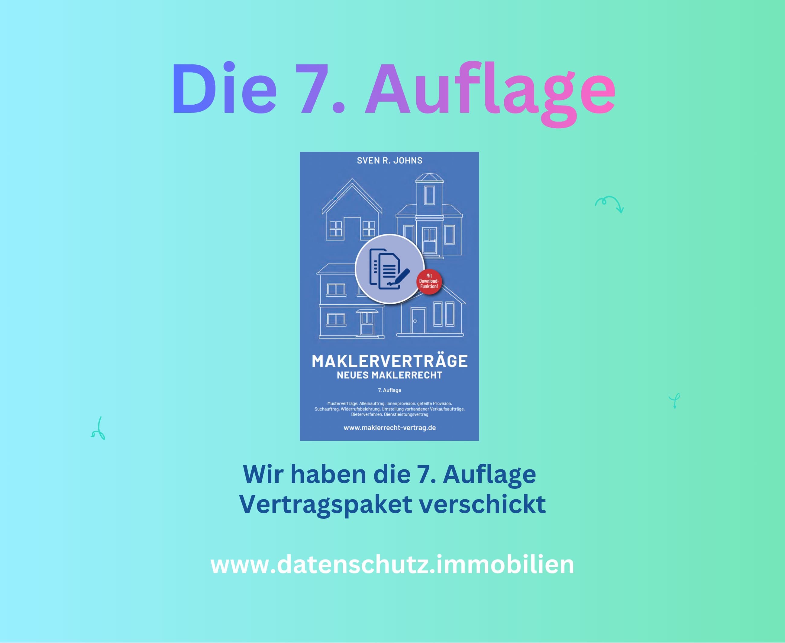 Die 7. Auflage Vertragspaket ist verschickt