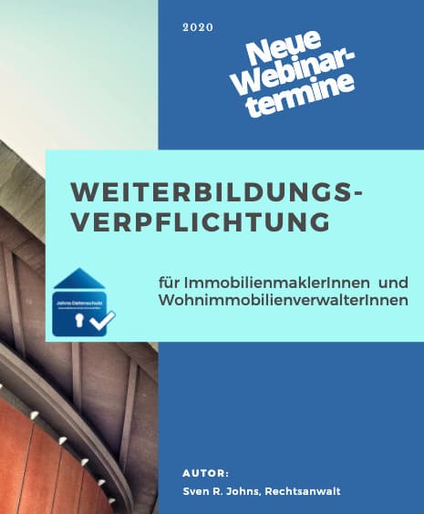 Weiterbildungspflicht Immobilienmakler und Verwalter