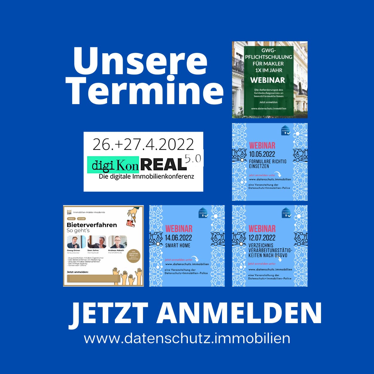 die Termine im 2. Quartal