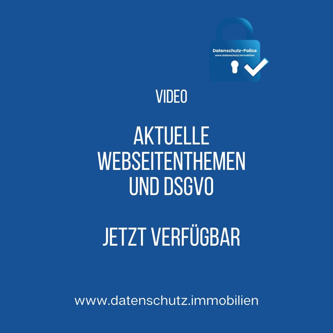 Aktuelle Webseitenthemen und DSGVO